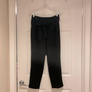 Black gaucho pants